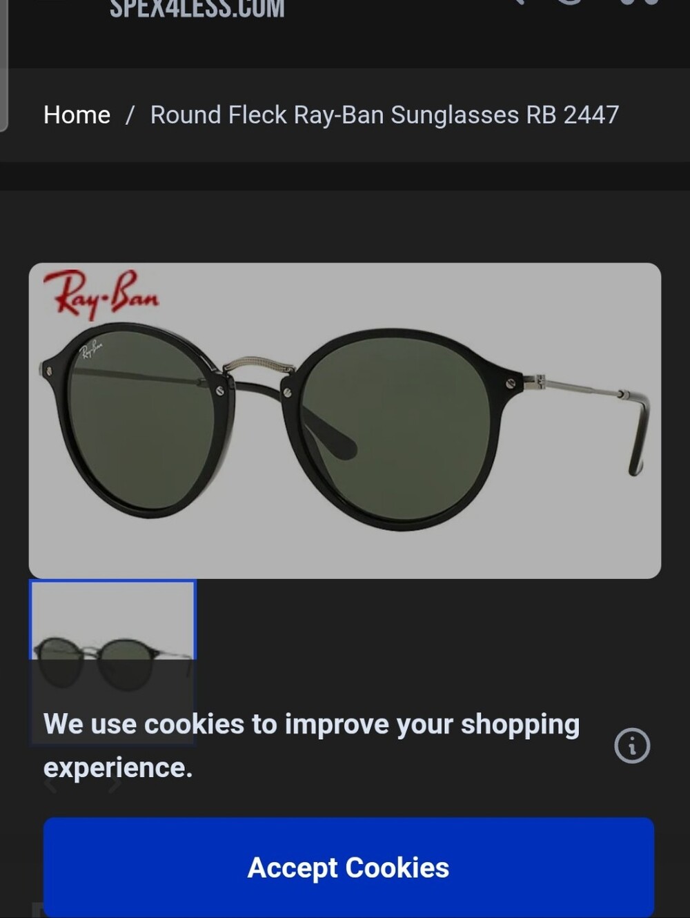 Round Ray-Ban sunglasses - Picture 5 of 5